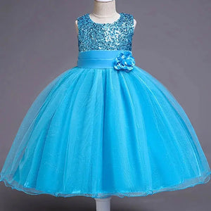 Blue Sequin Dress Heaventlyshop