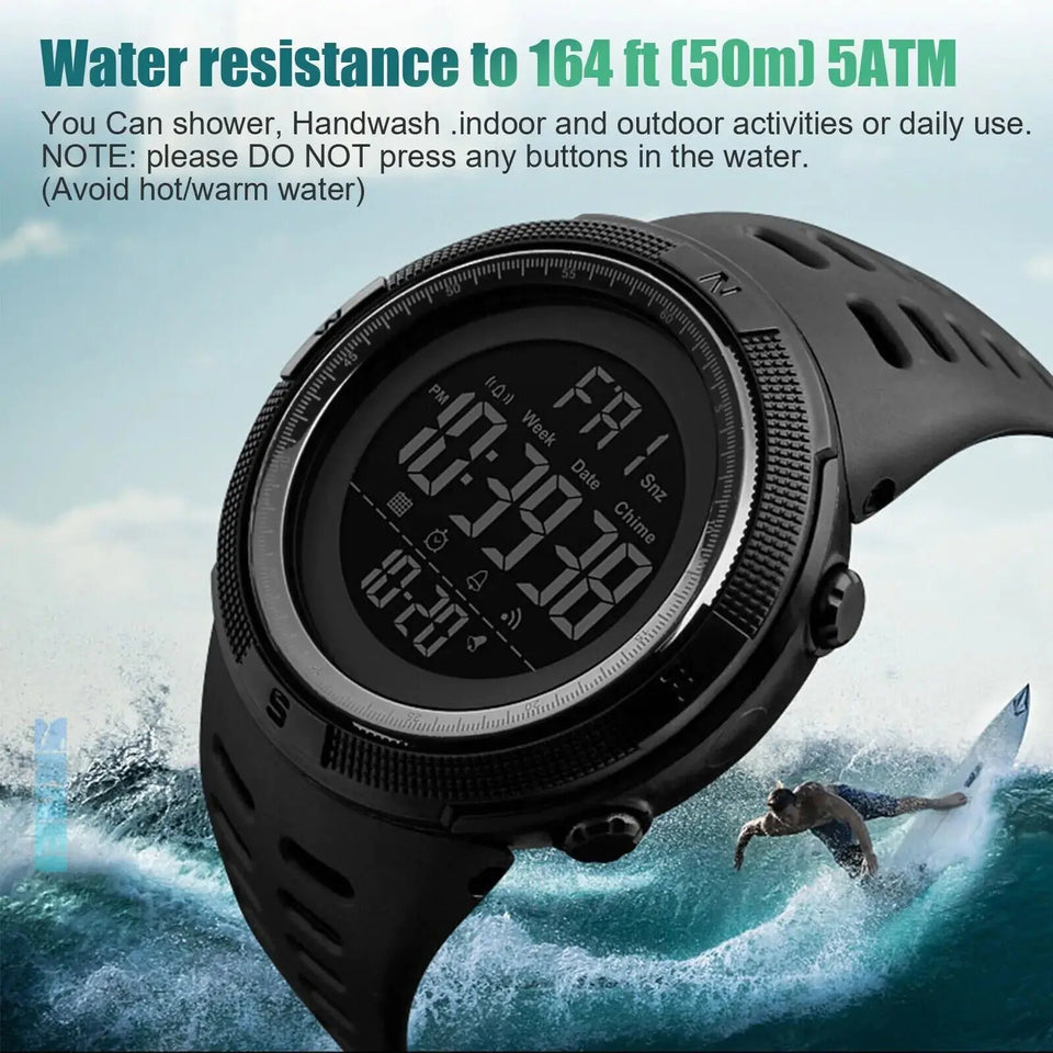 SKMEI Men's Digital Army Military Sport Quartz Analog Chrono Waterproof Watch US Heaventlyshop