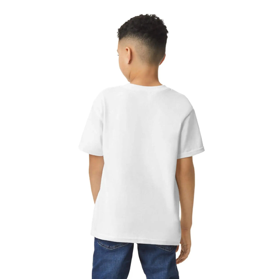 Gildan Youth Heavy Cotton T-Shirt, Style G5000B, 2-Pack X-Large White - Heaventlyshop