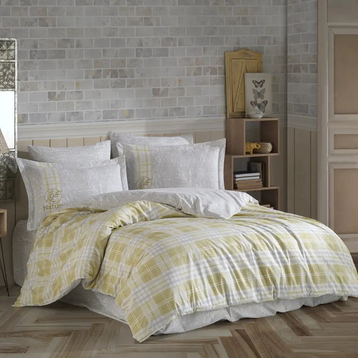 Hobby Denim Yellow-Poplin Single Duvet Cover Set Heaventlyshop