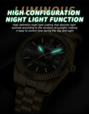 Steel Belt Waterproof Double Calendar Luminous Watch Heaventlyshop