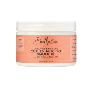 SheaMoisture Smoothie Curl Enhancing Cream Coconut and Hibiscus for Thick, Curly Hair Sulfate Free and Paraben Free 12 oz 12 Ounce (Pack of 1) Heaventlyshop