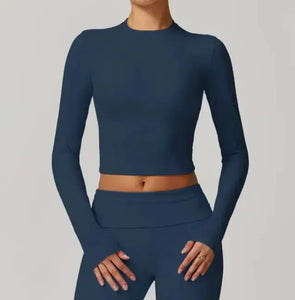 Slim Fit Long Sleeve Yoga Wear Heaventlyshop