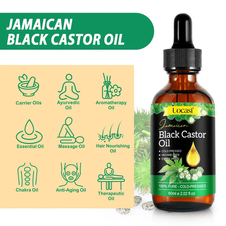 100% Pure Jamaican Black Castor Oil – Organic, Cold Pressed for Hair & Skin Heaventlyshop