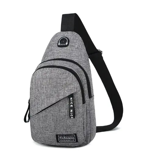 Men Women Sling Bag Chest Fanny Packs Cross Body Travel Sports Shoulder Backpack Heaventlyshop